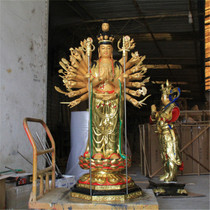 Factory direct sales temple resin buddha statue 1 meter 3000 hands Guanyin statue dedicated to thousands of hands and eyes Guanshiyin Bodhisattva