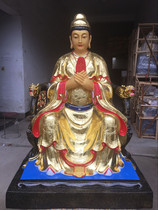  Buddhist supplies Resin buddha statue Glass fiber reinforced plastic gilt painted 1 meter 6 Taishan grandmother Wuji old mother Bodhisattva