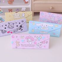 Melody Jade Gui dog triangle folding cartoon cute glasses case storage students myopia glasses portable finishing box