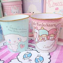 Cartoon melody melody dormitory cute household trash can girl heart bathroom bedroom plastic web basket