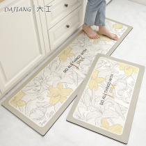 Dajiang floor mat Net red long strip kitchen mat simple erasable disposable foot mat household waterproof non-slip anti-oil carpet