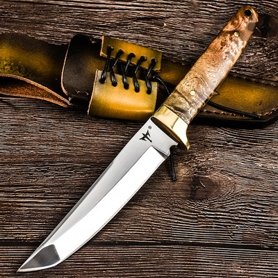 Knives cold soldiers outdoor knives sharp Russian forged knives Military knives D2 straight knives