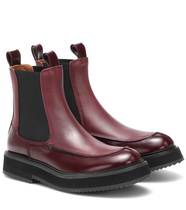 7 fold JOSEPH 2021 crimson leather ladies Chelsea boots
