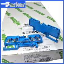 German Wancan 280-834 two-in and two-out spring-type terminal block 4-wire 2 5 square blue