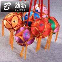 Hydrangea 8cm Guangxi Jingxi Jiuzhou specialty Zhuang characteristic handmade ethnic handicraft mascot embroidery