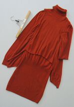 Full Good Fish P294-157] Cabinet Brand 2280 Womens Wool Two-piece Dress 0 40KG