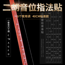 Erhu pitch index paste scale comparison table Erhu put bitmap phoneme table Pitch paste beginner auxiliary instrument