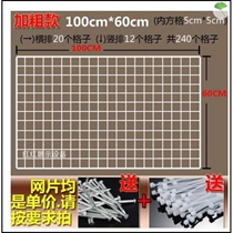 Simple Wall shop wall rack room snack rack adhesive hook grid display rack iron net