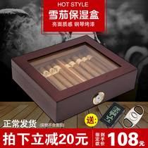 Cuba imported cedar wood cigar box moisturizer portable cigar box cigar moisturizing and humidity cigar box