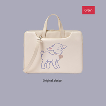 Computer bag female portable for Huawei matebook14 notebook Lenovo small new pro13ins wind ASUS millet air cartoon alien 15 6 cute liner 16