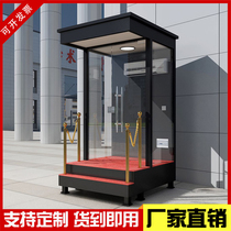 Factory custom station booth outdoor movable stainless steel duty room security guard charge Image security booth