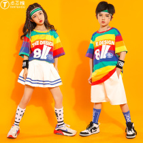 Play in Childrens Costume Street Dance Suit Boy Hip Hop Wave Dress Hiphop Girl Clothes Jazz Costume Cheerleader 61