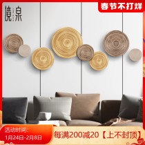 Southeast Asian bamboo wall decoration living room sofa background wall decoration wall decoration creative porch wall decoration pendant
