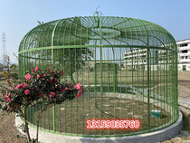 Large wrought iron bird net Diamond tiger skin parrot extra large bird cage Peacock cage outdoor large decorative pigeon cage
