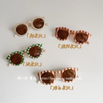 2023 South Korea Ins Danish male and female child retro macarons irregular round frame sunglasses sunglasses tide