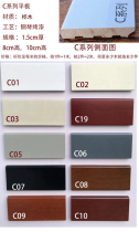 Solid wood skirting line flat Nordic simple black white floor line corner line painted wall line line