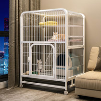 Cat cage Home indoor large free space Villa with toilet Small cat Large two-story cat house Cat house