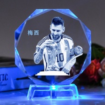 World Cup football fan Messi C Ronemal hands souvenir to send boys photo diy custom birthday present