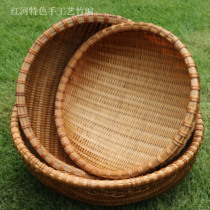 Bamboo Sieve Round Dustpan Bamboo Products Kitchen Bamboo Basket Bamboo Woven Bamboo Steamed Bamboo Shau Ji Handmade Bamboo Storage