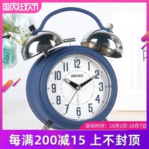 Japan Seiko clock snooze silent children students with alarm clock cute personality luminous simple creative QHK051
