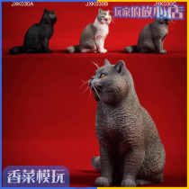 JXK 1 6 JXK030 British short-tailed cat British short pet static model hand-made GK ornaments spot