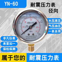 Seismic pressure gauge YN60 Hydraulic hydraulic pressure gauge YN-60 0-0 6 1 6 2 5 25 40MPA