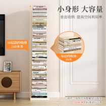 Creative Nets Red Iron Art Nordic Invisible Bookshelves Landing Stainless Steel Small Corner Simple Bookcase Wall Suspended