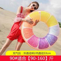 Swimming ring Flamingo inflatable lifebuoy adult thickened adult male and female small swimming ring children large professional swimming ring