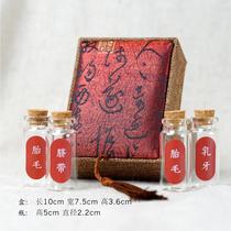 Fetal hair souvenir Baby diy homemade permanent baby memorial Fetal hair preservation bottle Newborn umbilical cord collection box