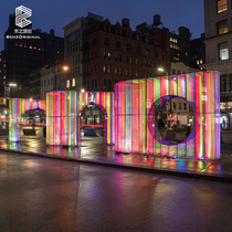 Simple modern park outdoor square lighting shape lamps shopping mall public area custom decoration engineering device