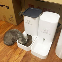 Automatic feeder Cat water dispenser Dog food bowl Drinking water dispenser Two-in-one artifact Cat bowl Pet supplies
