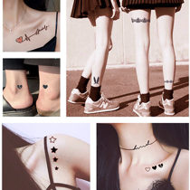 Herb butterfly lace tattoo patch ins Wind collarbone ankle cute color dark plant simulation pattern