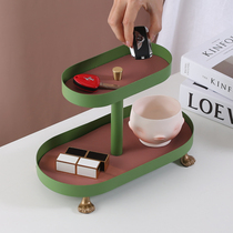 ELF Life Records home storage rack desktop multi-layer ins small cosmetics rack iron sundries storage plate