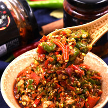 Fresh chili sauce Sichuan chopped pepper chili sauce under the meal homemade farmhouse flavor handmade mix rice noodle sauce 2 bottles