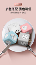Home artifact black technology can be plugged in USB intelligent multi-purpose fast charging cube socket multi-color optional
