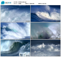 Waves blue sea wave sea white wave surf seaside bay tide tide high tide real shot video footage