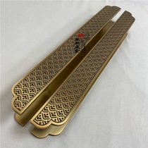 New Chinese style glass door handle Simple door handle Antique Xiangyun hotel sliding door solid wood door handle customization