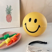 Han Feng ins Smiley face big head expression cute piggy bank savings pot furniture ornaments photo props doll