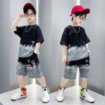 Next inssboys summer dress suit 2022 new childrens clothes Summer CUHK Boy boys short sleeve trendy wave