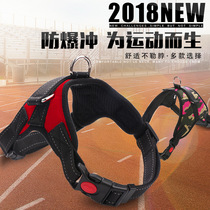 Dog Chest Harness Side Shepherd Dog Traction Rope Item Ring Chest Back Suit Telescopic Labrador Gold Wool Traction Rope