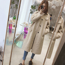 Dream mark coat women winter thick autumn and winter long velvet small fragrant wind wool lamb coat retro foreign style padded lamb wool
