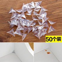 Transparent crystal drawer corner dust-proof corner Wardrobe cabinet dust-proof cabinet dead corner corner anti-falling ash 50 packs