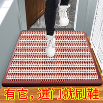 Sole cleaning artifact wipe automatic cleaning floor mat into the door disinfection floor mat into the home household door kindergarten doormat