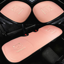 Cartoon Car Cushion Monolithic Four Seasons Universal Three Sets Ventilation Goddess Cute Lady Car Seat Cushion Backrest