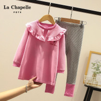 Lashabelle girls suit 2022 new spring clothes clothes foreign air children spring autumn season childrens clothing and clothing two sets
