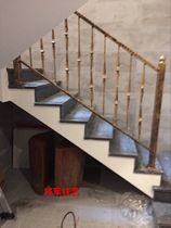 Shenzhen wrought iron stair handrail European wrought iron handrail stair attic guardrail