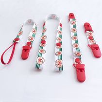 Nipple anti-drop chain baby silicone small hole spring molar cart lanyard anti-drop chain clip can be boiled toy comfort