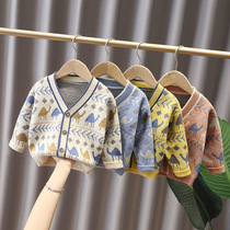 Boy sweater knit cardio-hoodie spring autumn cash ferret spring baby spring clothes childrens baby jacket spring payment