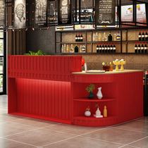 %Industrial style bar counter cashier counter clothing wrought iron coffee front desk bar counter reception desk workbench arc bar