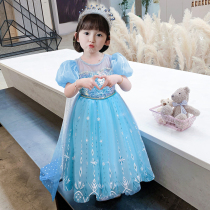 Girls Dress Summer 2021 New Frozen Childrens Clothing Aisha Princess Skirt Girl Performance